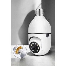 Luord-Store Wifi Kamera Duylu Ampul Görünümlü 360 Derece Dönebilen Ev Kamerası