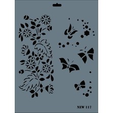 Luord-Store New Seri N-117 Stencil 35X25 cm