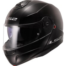 Ls2 Strobe 2 Parlak Siyah Çene Açılır Kask