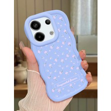 Ucuc Poco X6 5g Uyumlu Mavi Silikon Kılıf Kamera Korumalı Darbe Emici Tasarım Şık Baskı Kılıf