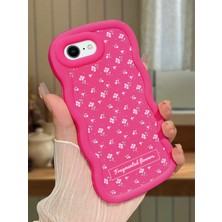 Ucuc iPhone 6 Plus/6s Plus Uyumlu Fuşya Silikon Kılıf Kamera Korumalı Darbe Emici Tasarım Şık Baskı Kılıf