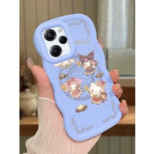 HONTINGA Poco X5 Pro 5g Uyumlu Kılıfı Düşüme Önleyici Basitlik Anti Düşme Darbeye Dayanıklı Basit Mavi Yumuşak Silikon Telefon Kılıfı Kitty Desen K9-0089