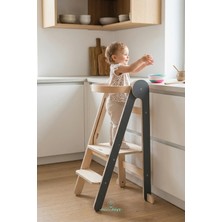 Fold | Öğrenme Kulesi -Gri / Foldable Learning Tower