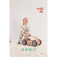 Mamatoyz Ahşap Yürüteç Yürüme Yardımcısı Teker Hız Ayarlı Ilk Adım Arabası - Driveme Wood Ambulans - Bin Sür - Oyuncak Deposu