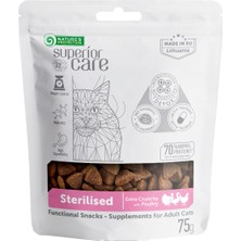 Nature's Protection Superior Care Ördekli, Hindili & Tavuklu Kısırlaştırılmış Kedi Ödülü 75G