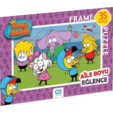 Ca Games Yapboz- Ca.5049-50 Kral Şakir Frame Puzzle 35 Parça Eğlenceli Tasarım 2 - 7 Yaş Aralığı İçin