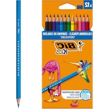 Cekar Store Bıc Kids Tropicolors Kuru Boya Kalemi 12 Renk, Kıymık Oluşturmaz, Ağaç Kesilmeden Üretilmiştir, Çiğnemeye Dayanıklı