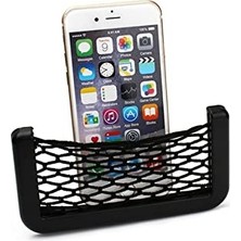 Cekar Store Fileli Telefon Tutucu Araç Ofis Ev Için Yapışkanlı Fileli Ceplik Oto Telefon Tutucu