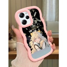 HONTINGA Poco X5 Pro 5g Uyumlu Kılıfı Düşüme Önleyici Basitlik Anti Düşme Darbeye Dayanıklı Basit Pembe Yumuşak Silikon Telefon Kılıfı Güzel Kız Desen K9-0088