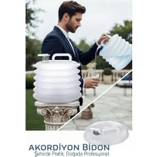 Luord-Store Akordiyon Bidon - Katlanabilir Lüks Su Taşıma Ünitesi | 10L Şeffaf Tasarım 722568