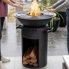 Palu Döküm Ateş Çukuru Barbekü | Kömürlü Bbq Grill, Bahçe & Teras Şömine, Büyük Çap Mangal, Açık Hava Isıtıcı & Pişirme Ünitesi