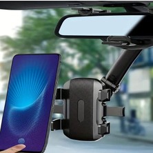 Cekar Store Araba Dikiz Aynası Için Cep Telefonu Tutucu 360 Derece Dönebilen Ayarlanabilir Çok Fonksiyonlu Kolay Montaj