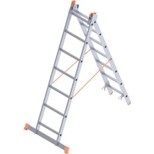 Luord-Store Saraylı 2x7 A Tipi Sürgülü Merdiven 3,86 Metre