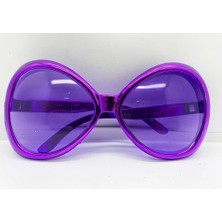 Luord-Store Mor Renk Yeşilçam Nostalji 80LI Yıllar 90LI Yıllar Parti Gözlüğü 7X16 cm