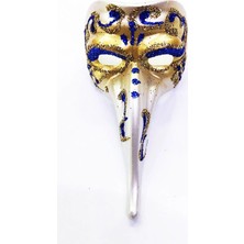 Luord-Store Renk Işlemeli Seramik Malzemeden Imal Venedik Uzun Maske Magnet