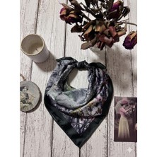 Trend Dokunuş Kadın Ağaçlı  Orman Temalı Fular