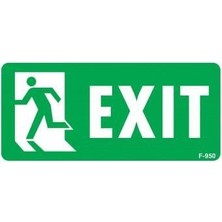 Luord-Store Exit Sol Uyarı Levhası 17,5X25 KOD:950