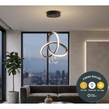 Lzy Avize Store Radya Sarkıt Siyah Avize – Salon, Yemek Masası, Mutfak, Antre ve Çocuk Odası Aydınlatma