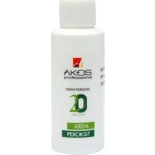 Akos Peroksit Oksidan 60 ml % 6 20 Wolüm Saç Boyası İçin Etkili Kremsi Formül