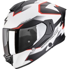 Scorpion EXO-530 Air Clip Kapalı Motosiklet Kaskı Mat Beyaz  Siyah  Kırmızı