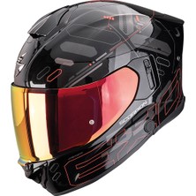Scorpion EXO-530 Air Fond Kapalı Motosiklet Kaskı Mat Siyah  Kırmızı