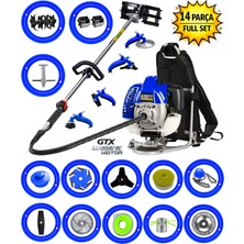 EISENN  German Em-9800 Sırt Tipi Tırpan 14 Parça Full Set Toprak Eşeleme Aparatı Akrobat Çapa Aparatı