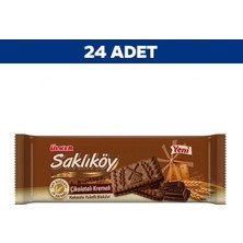 Ülker Saklıköy Kakaolu Yulaflı Bisküvi 87 gr x 24'lü Krema ve Yulaf İçeren Sağlıklı Atıştırmalık