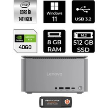Lenovo Thinkcentre Neo Ultra i9 14900 RTX 4060 8GB RAM 512GB SSD Win11 Home 12W1001XTRP337 Mini PC + Per4 USB