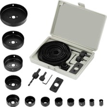 Luord-Store 16 Parça Panç Seti Ağaç Kesme Testere Matkap Ucu Takımı Alçıpan Tan Kesme