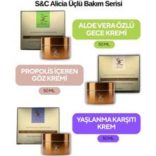 S&C Alicia Küba'dan Gelen 3'lü Gençlik Sırrı-Propolisli Göz & Aloe Vera Gece & Anti-Age