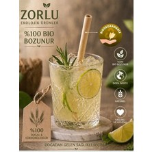 Zorlu Ekolojik Ürünler Sazlık Pipet : 20 cm  7/10 mm  - 5 Adet Party Concept