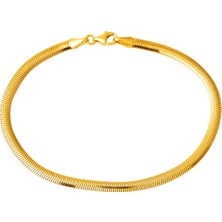 Bilezikci 22 Ayar 3 mm. Balıksırtı Altın Bileklik
