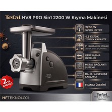 Tefal  2200 Watt Paslanmaz Çelik Hv8 Pro Kıyma Makinesi + Dijital Mutfak Tartısı Hediye