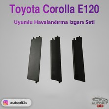 AutoPit 3D Toyota Corolla E120 Uyumlu Havalandırma Izgara Seti