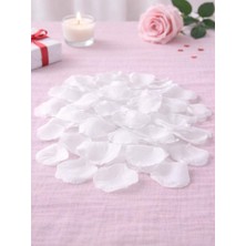 Parti Adresi Beyaz Gül Yaprağı Sevgililer Günü Romantik Süsleme Dekor 