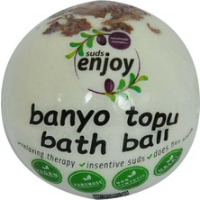 Luord-Store Beyaz Gül El Yapımı Banyo Küvet Topu Sabunu Beyaz 90-120 gr