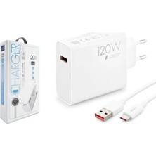 Anka Cep Cep Telefonu Aksesuarları Xiaomi 11T Pro Uyumlu 120W Type-C Kablolu Turbo Ev Tipi Şarj Aleti SG38