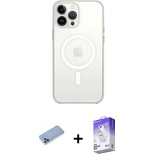 Marsilyan™- iPhone 13 Pro Max Kılıf Ahenk Yansıma Prime - Siyah Bilvis 5in1 3D Magic Cam Ekran Koruyucu + Mavi Shine Kamera Lens Koruma Cam