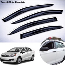 Caraks Kia Rio Sedan Mügen Cam Rüzgarlığı Abs Krom Nikelajlı Cam Rüzgarlığı 2011-2017 Arası 4 Lü Set