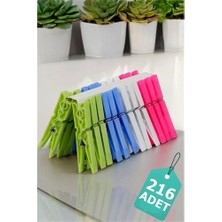 Luord-Store Plastik Çamaşır Mandalı 216 Adet 714510