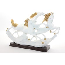 Luord-Store Polyester 3'lü Şahlanmış At Figürü ALK1627