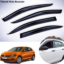 Caraks Vw Polo Hb Mügen Cam Rüzgarlığı Abs Krom Nikelajlı Cam Rüzgarlığı 2018 Sonrası 4 Lü Set