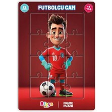BToys Futbolcu Can - Frame Puzzle - 12 Parça 