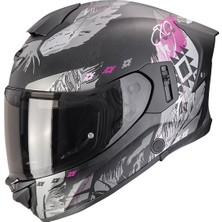 Scorpion EXO-530 Air Hadji Kapalı Motosiklet Kaskı Mat Siyah  Pembe