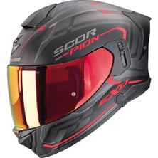 Scorpion EXO-530 Air Slope Kapalı Motosiklet Kaskı Mat Siyah  Kırmızı