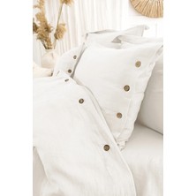 Şaheser Home Collection Vetro Müslin Nevresim Takımı, Düğmeli Tasarımlı, %100 Pamuk Müslin Kumaş, 6 Parça Yatak Odası Seti