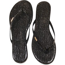 Tkees TK-2250 Klasik Parmak Arası Siyah Kadın Terlik