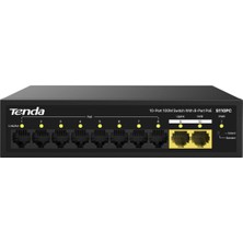 Tenda S110PC 8fe Poe+ Port (80W), 2fe Uplink Desktop Switch