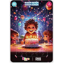 Btoys Bugün Benim Doğum Günüm -  Frame Puzzle - 60 Parça