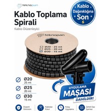 Kablo Toplama Spirali ( 1 Makara ) Halojensiz - Kablo Düzenleyici- Teknopan